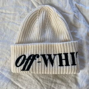 Off-white beanie